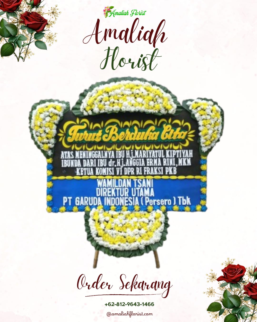 Papan Bunga Duka Cililin